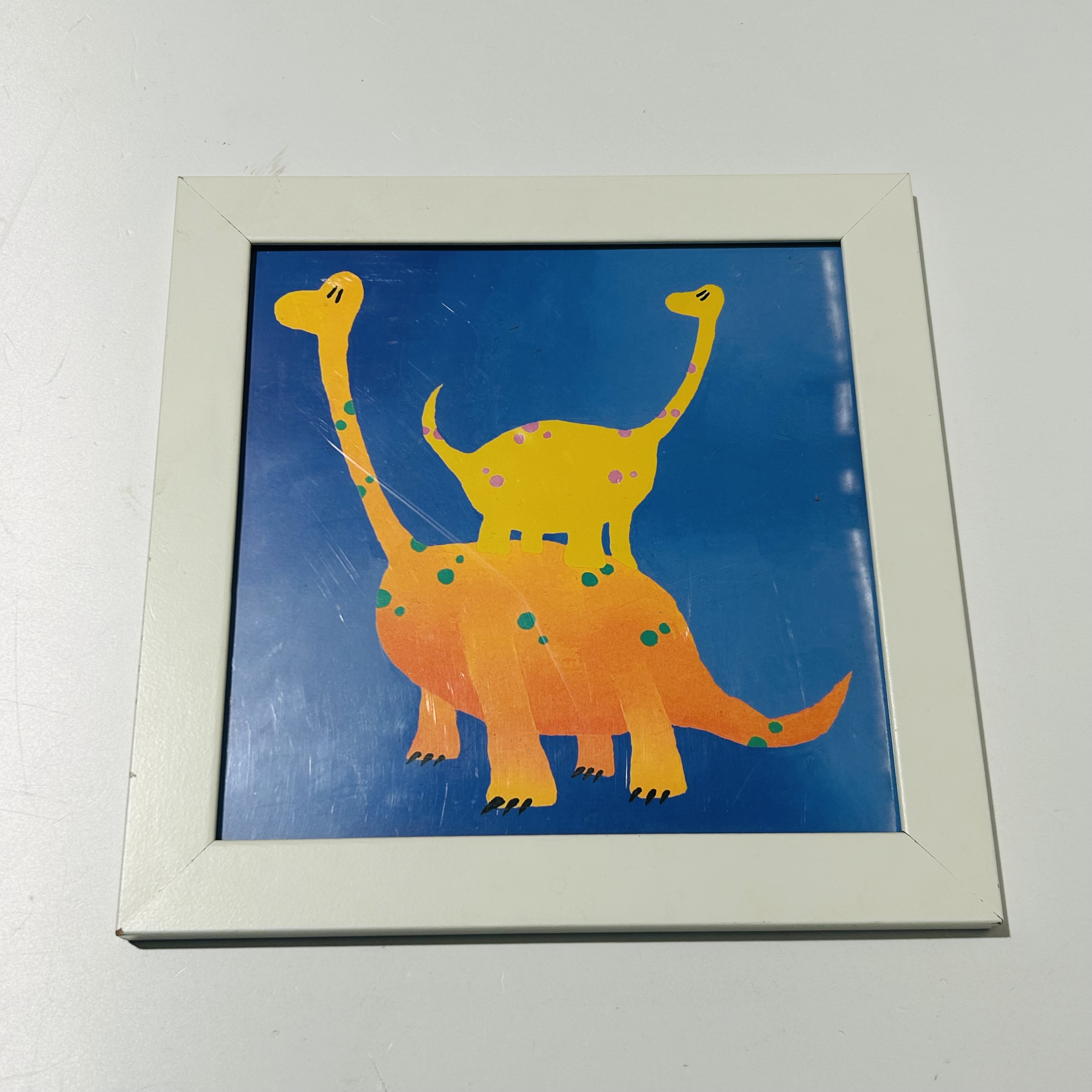 ARTWORK, Childs Dinosaur print 30cm x 30cm